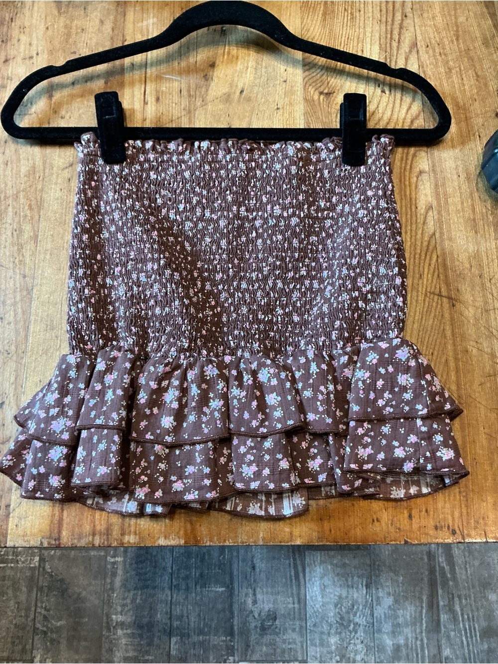 Adorable Crop Tube Top Floral Cottage Core Size: Small